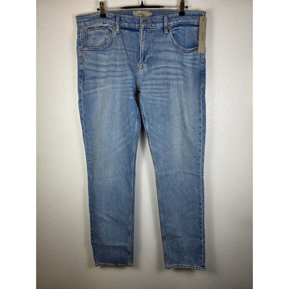 Hudson Blake Slim Straight Jeans‎ Stone Wash Mens Size 38